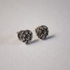 Sterling Silver Dutch Jewellery Earrings with Original Goese Knop of 0.31 inches (8mm)
