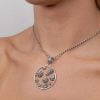 Sterling Silver Dutch Jewellery Design Pendant 1.38 inches (35mm) - Image 5