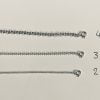 Silver Jasseron Necklace 3mm thick - Image 2
