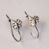 Sterling Silver Dutch Jewellery Drop Earrings 0.24 inches (6mm) - Image 4