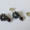 Sterling Silver Dutch Jewellery Earrings 0.39 inches (10mm) with Garnet - Image 6
