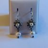 Sterling Silver Dutch Jewellery Drop Earrings with Sweetwater Pearl 0.31 inches (8mm)
