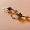 Sterling Silver Dutch Jewellery Drop Earrings with Sweetwater Pearl 0.31 inches (8mm) - Image 5
