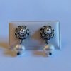 Sterling Silver Dutch Jewellery Earrings 0.31 inches (8mm) with Sweet Water Pearl