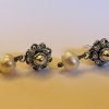 Sterling Silver Dutch Jewellery Earrings 0.31 inches (8mm) with Sweet Water Pearl - Image 11