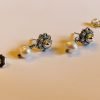 Sterling Silver Dutch Jewellery Earrings 0.31 inches (8mm) with Sweet Water Pearl - Image 5