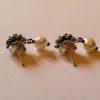 Sterling Silver Dutch Jewellery Earrings 0.31 inches (8mm) with Sweet Water Pearl - Image 8