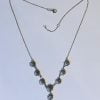 Sterling Silver Dutch Jewellery Y-shaped Necklace holding 9 Zeeuwse Knopen and a Pearl - Image 2