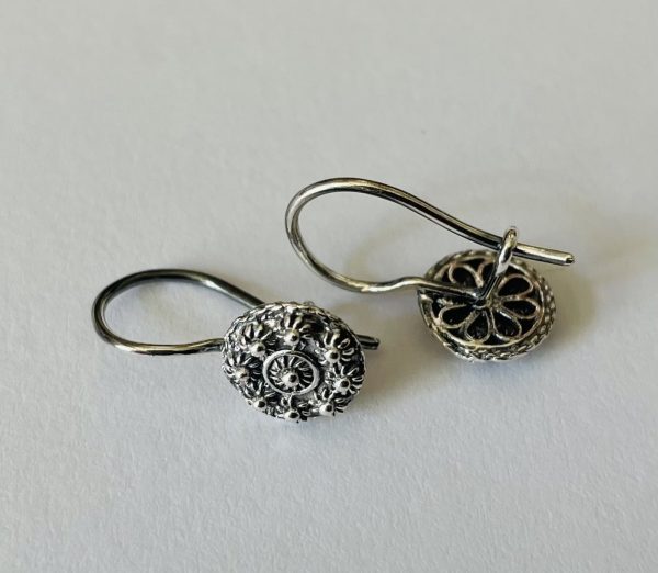 Zilveren Goese Knoop Oorhaakjes 8mm - Afbeelding 5