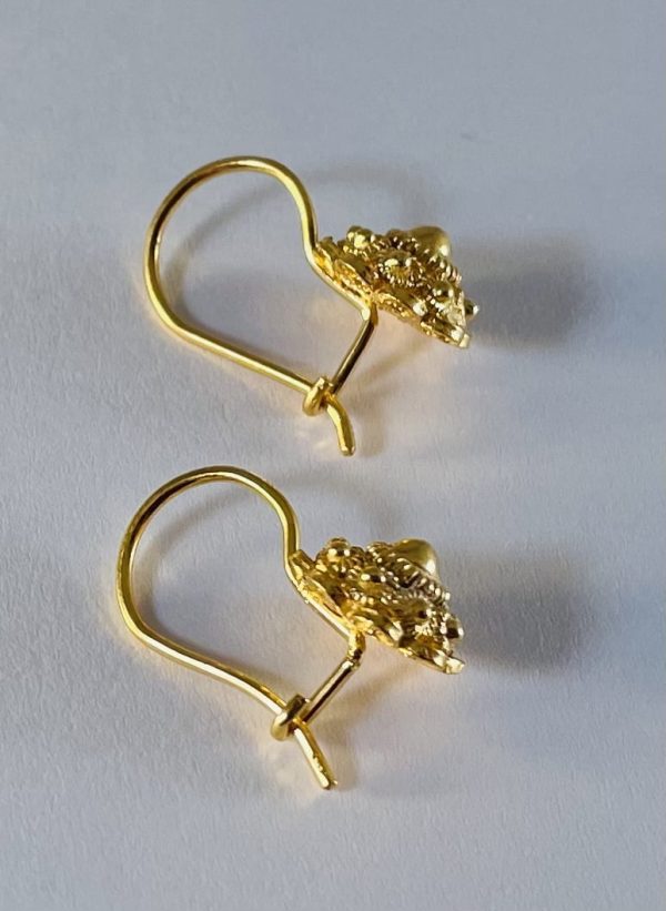 Gouden  Zeeuwse Knoop Oorhangers  8mm - Afbeelding 5