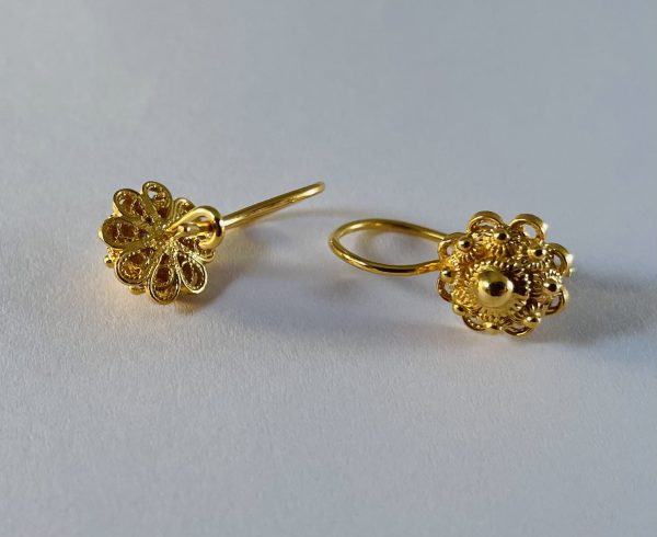 Gouden  Zeeuwse Knoop Oorhangers  8mm - Afbeelding 8