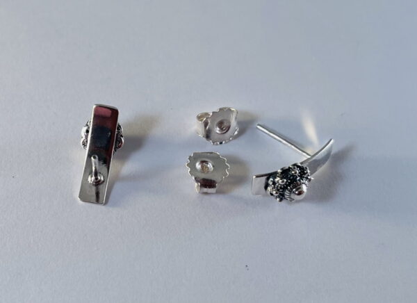 Zilveren Design Oorstekers met Zeeuwse Knop van 6mm - Afbeelding 4