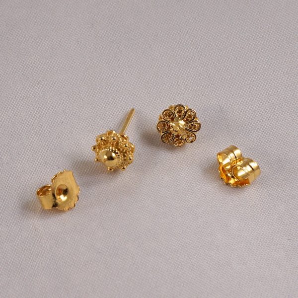 Gouden  Zeeuwse Knoop Oorknoppen  6mm