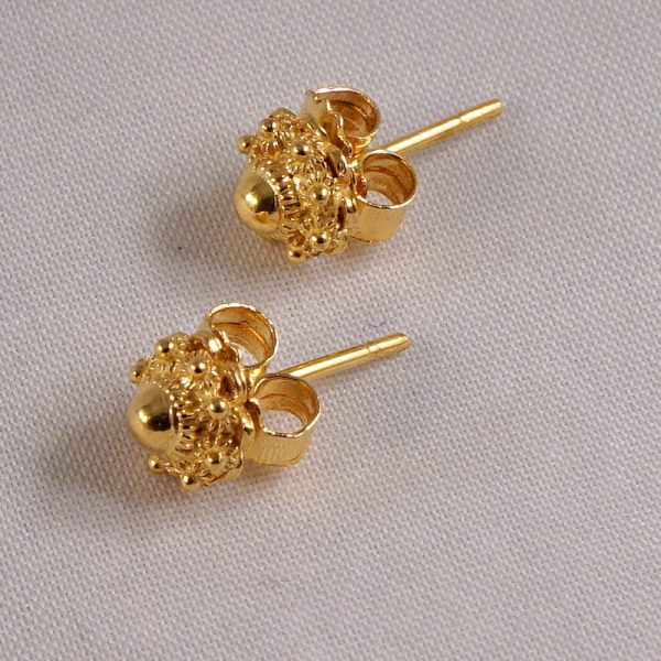 Gouden  Zeeuwse Knoop Oorknoppen  6mm - Afbeelding 3