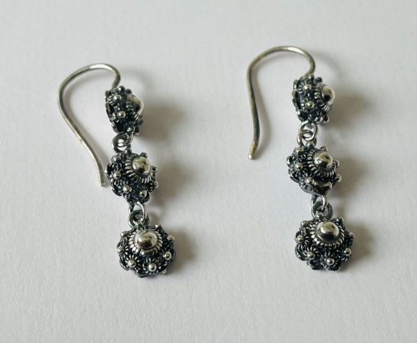 Zilveren Oorhaakjes met Zeeuwse Knoop 3x6mm - Afbeelding 2