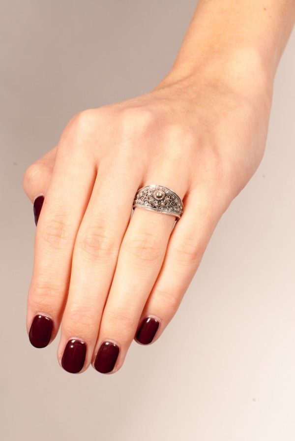 Sierlijke Zilveren Ring met Zeeuwse Knoop 8mm - Afbeelding 2