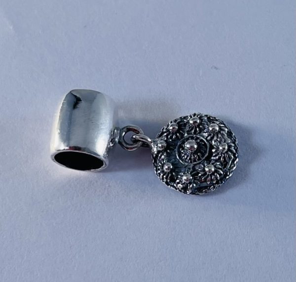 Zilveren Bedel met Goese Knoop 10mm - Afbeelding 3