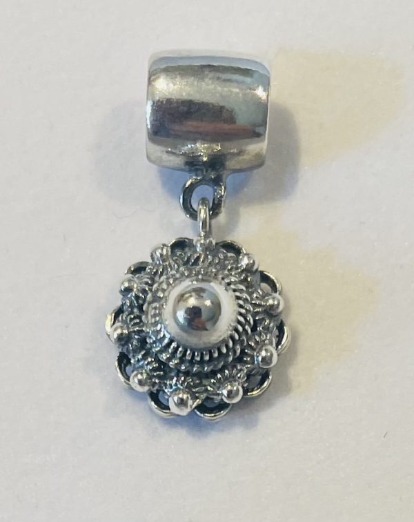 Silver Charm with Zeeland Knoop 12mm