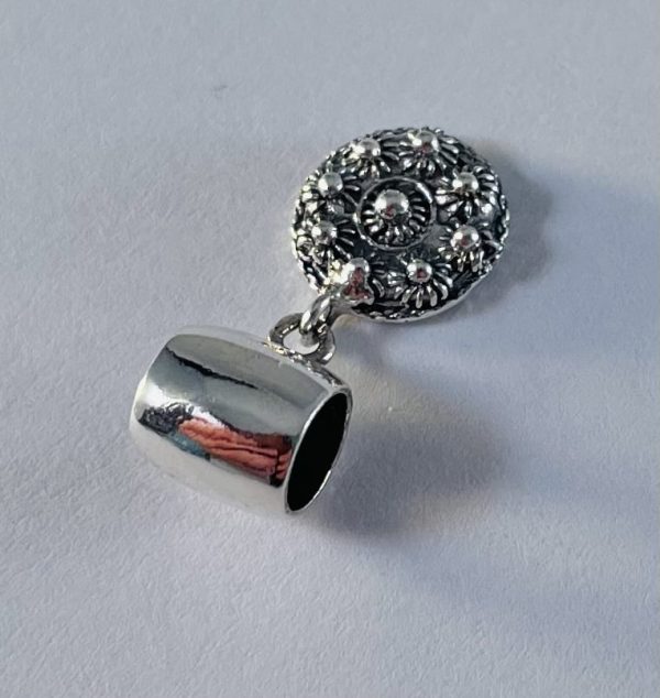 Zilveren Bedel met Goese Knoop 10mm - Afbeelding 4