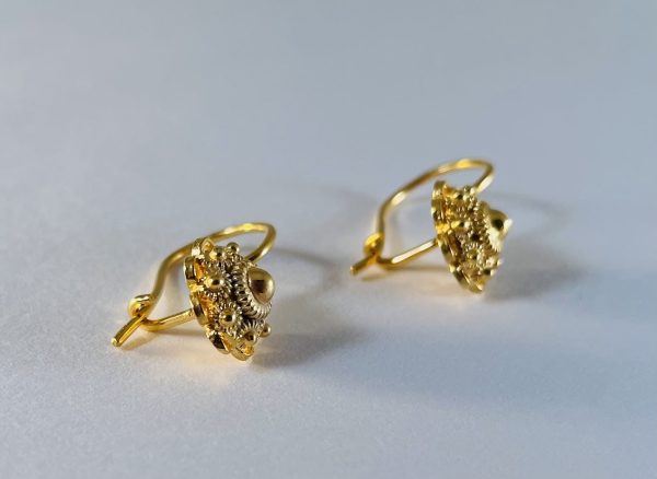 Gouden  Zeeuwse Knoop Oorhangers  8mm - Afbeelding 4