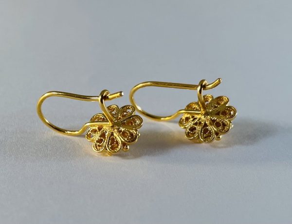 Gouden  Zeeuwse Knoop Oorhangers  8mm - Afbeelding 9