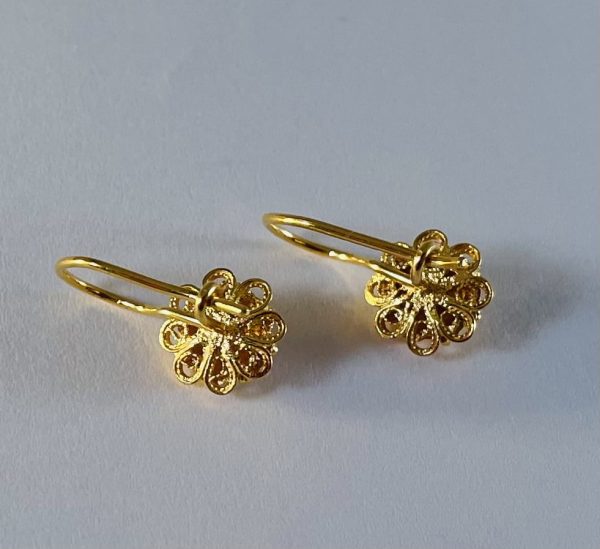 Gouden  Zeeuwse Knoop Oorhangers  8mm - Afbeelding 7