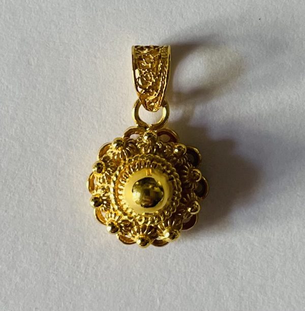 Gold Pendant with Zeeland Knoop 12mm
