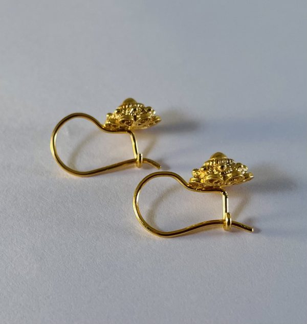 Gouden  Zeeuwse Knoop Oorhangers  8mm - Afbeelding 3