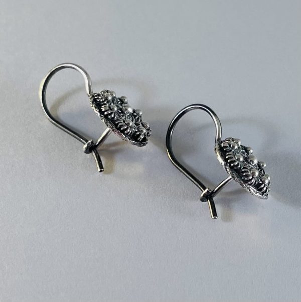 Zilveren Goese Knoop Oorhaakjes 10mm - Afbeelding 3