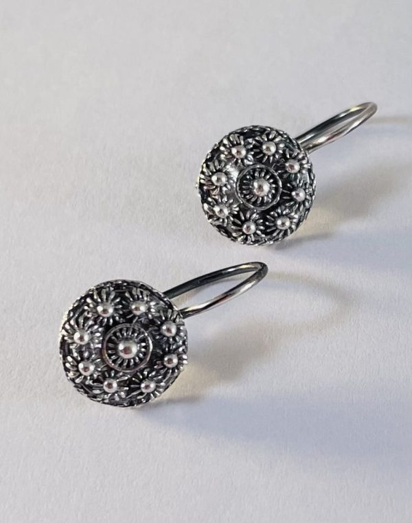 Zilveren Goese Knoop Oorhaakjes 10mm