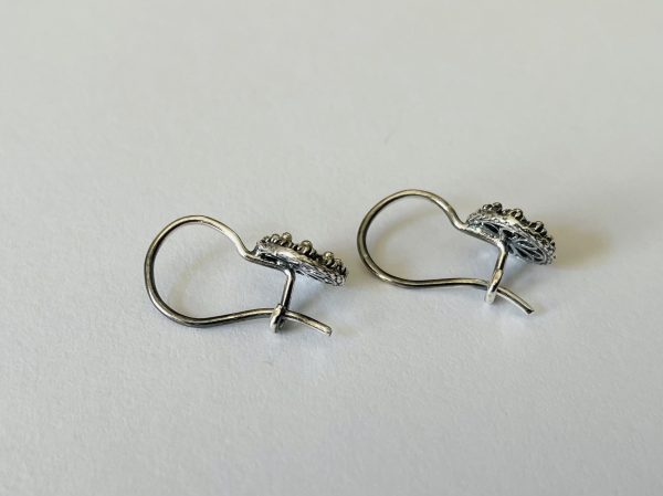 Zilveren Goese Knoop Oorhaakjes 8mm - Afbeelding 3