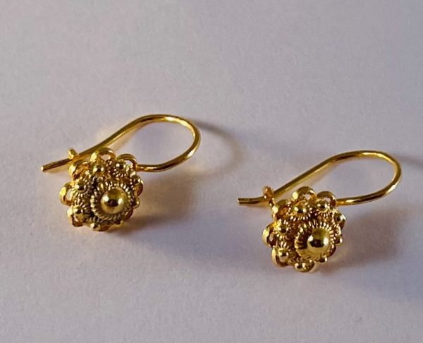 Gouden  Zeeuwse Knoop Oorhangers  8mm - Afbeelding 10