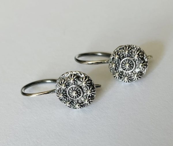 Zilveren Goese Knoop Oorhaakjes 8mm