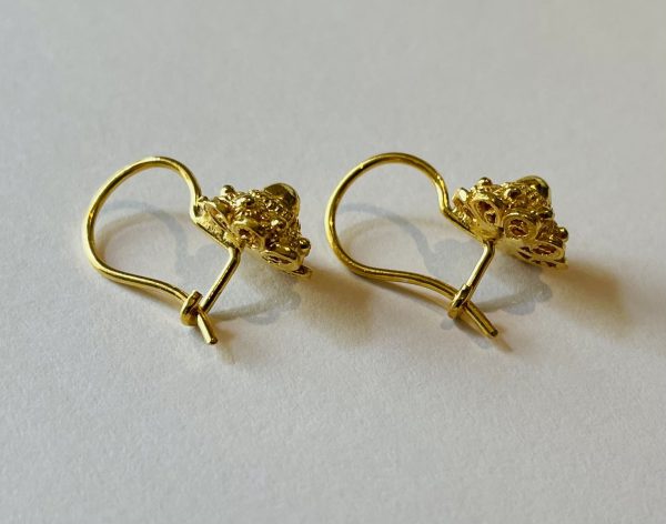 Vergulde Oorhaakjes met Zeeuwse Knoop 8mm - Afbeelding 3