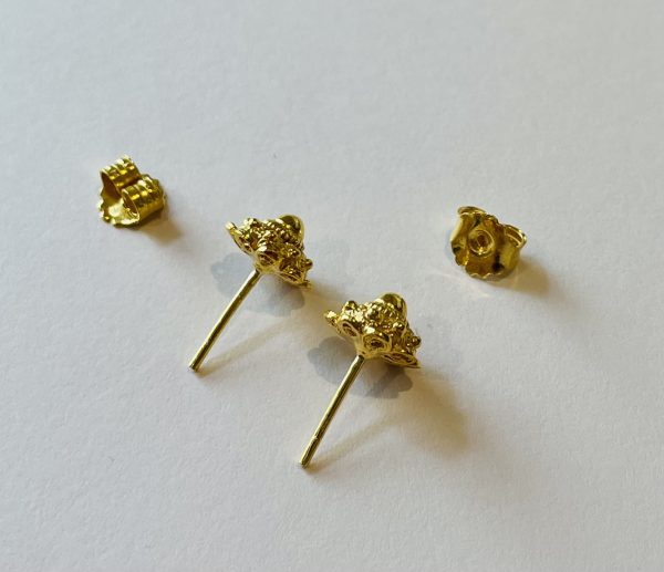 Vergulde Oorknopjes met Zeeuwse Knoop 8mm - Afbeelding 6