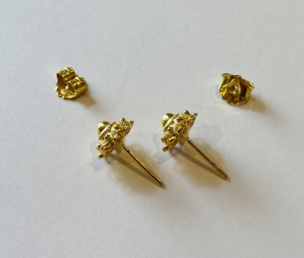 Vergulde Oorknopjes met Zeeuwse Knoop 8mm - Afbeelding 5
