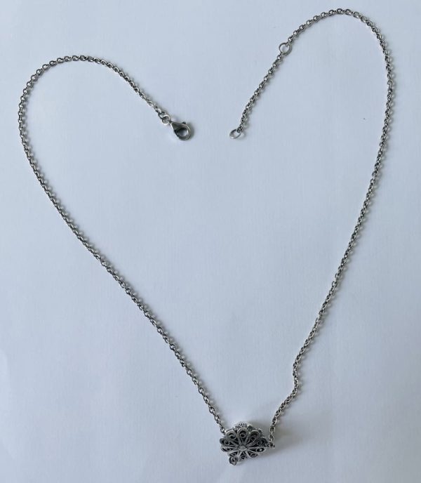 Silver Necklace with Zeeland knoop 14mm - Image 4