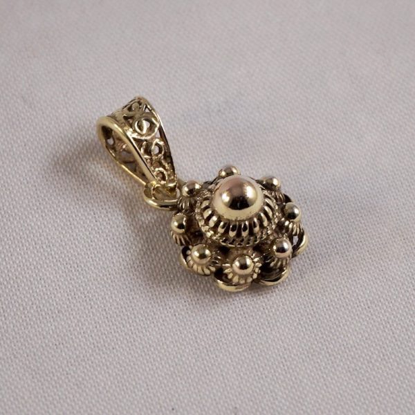 Gold-plated pendant with Zeeland knoop 10mm - Image 2