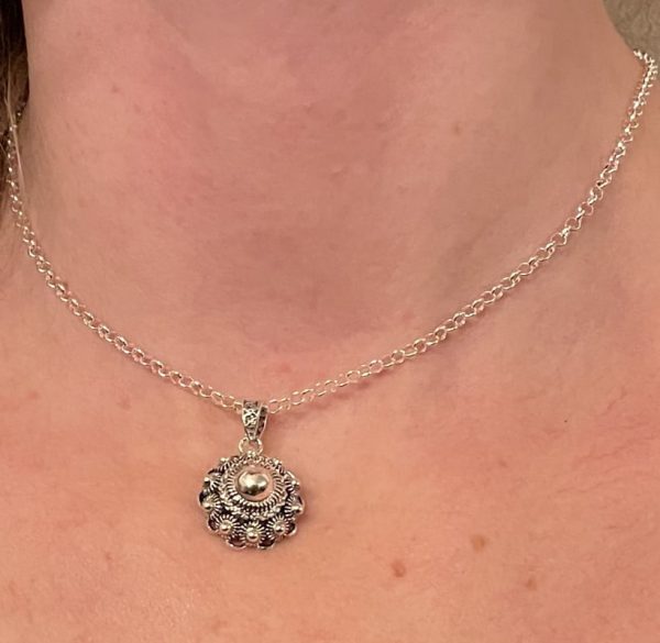 Silver Jasseron Necklace 3mm thick