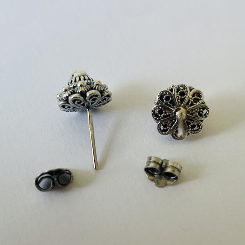 Zilveren Oorknopjes met Zeeuwse Knoop 10mm - Afbeelding 5