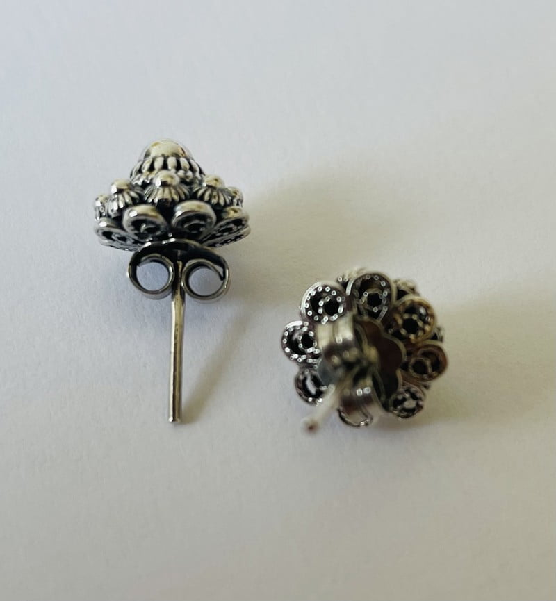 Zilveren Oorknopjes met Zeeuwse Knoop 10mm - Afbeelding 3