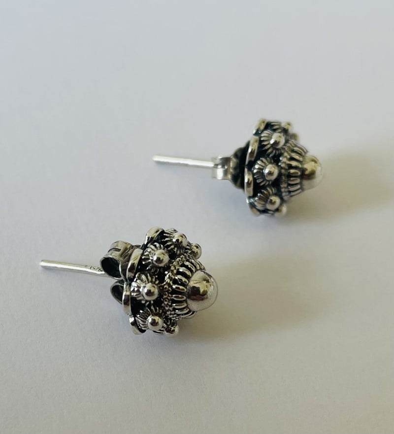 Zilveren Oorknopjes met Zeeuwse Knoop 10mm - Afbeelding 4