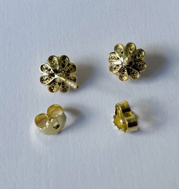 Gouden  Zeeuwse Knoop Oorknoppen  8mm - Afbeelding 9