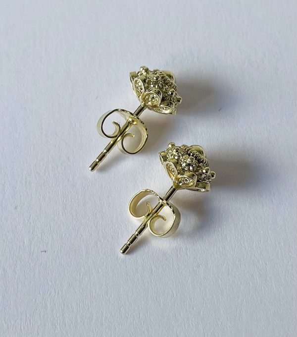 Gouden  Zeeuwse Knoop Oorknoppen  8mm - Afbeelding 4