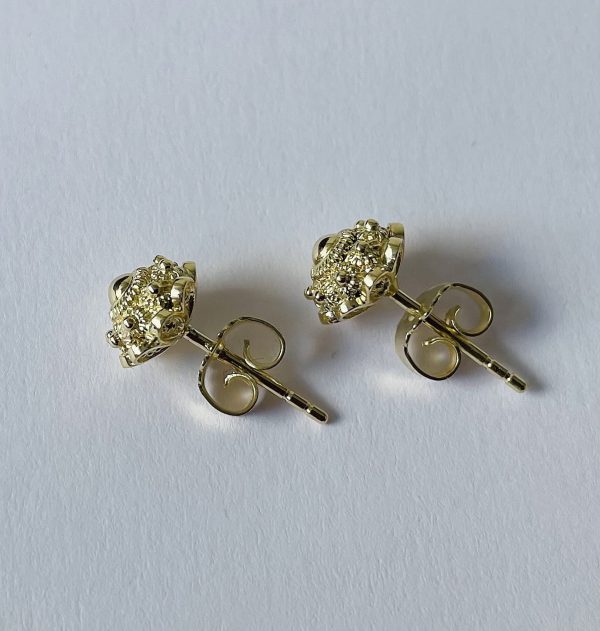 Gouden  Zeeuwse Knoop Oorknoppen  8mm - Afbeelding 6