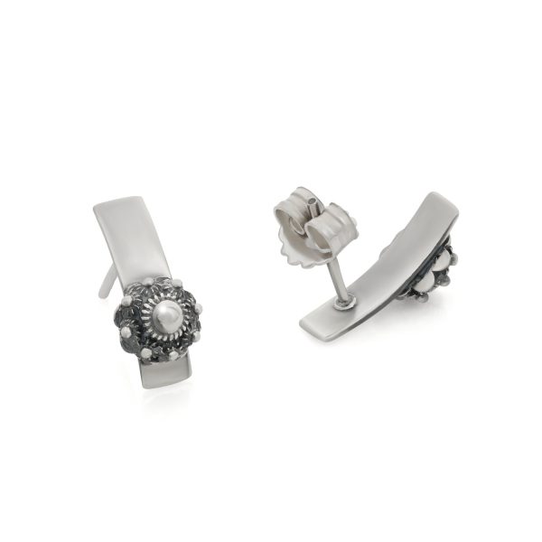 Zilveren Design Oorstekers met Zeeuwse Knop van 6mm - Afbeelding 2