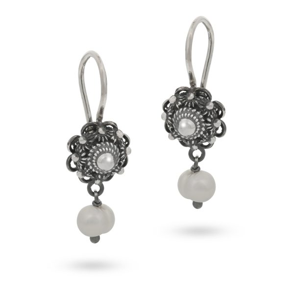 10mm Zeeuwse Knop Oorhangers met Parel