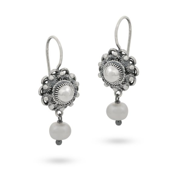 12mm Zeeuwse knoop Earrings with Pearl