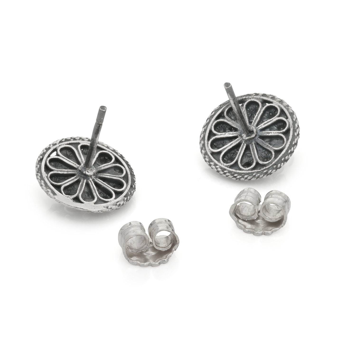 Zilveren Goese Knop Oorknoppen 10mm - Afbeelding 3