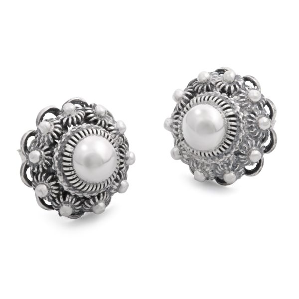 14mm Zilveren Zeeuwse Knop Oorstekers